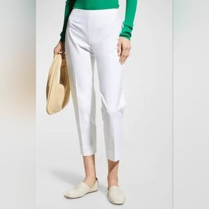 Piazza Sempione White Cropped Pants – "Audrey" Size 48 (US 12/14) Made in Italy